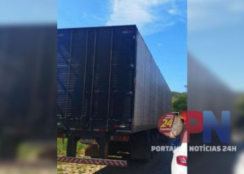 [Apiacá] Caminhão que transportava chocolate roubado no ES é recuperado no RJ