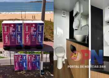 [Vila Velha] Novos mode​los de banheiros públicos são instalados na orla da cidade