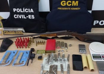 [Cerco fechado] Quatro presos e apreensão de armas e drogas em Presidente Kennedy 