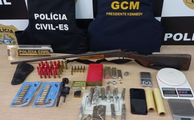 [Cerco fechado] Quatro presos e apreensão de armas e drogas em Presidente Kennedy 