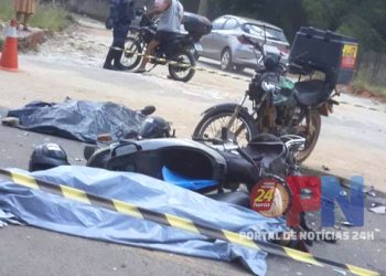 [Cachoeiro] Colisão frontal entre motos deixa dois mortos na rodovia do Valão