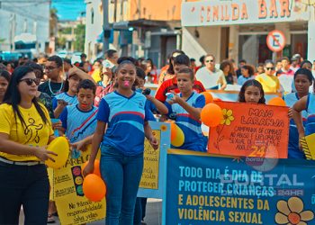 [Maio Amarelo e Laranja] Alunos de Presidente Kennedy vão às ruas