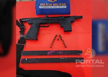 Polícia Militar tira submetralhadora de circulação em Cachoeiro