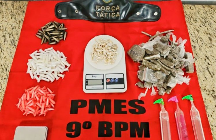 Força Tática e Radiopatrulha realizam prisões e apreensões de drogas em Cachoeiro e Vargem Alta
