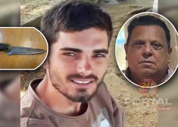 Neto mata avô a facadas na frente da família, foge para cafezal e é preso no ES