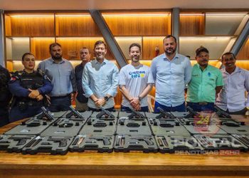 Prefeitura de ​Vila Velha doa 50 pistolas para a Guarda Municipal de Colatina