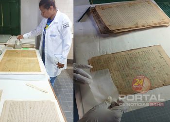 [Campanha Solidária] Paróquia de Mimoso precisa de ajuda para restaurar livros danificados na enchente de 2024