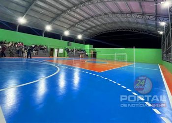 [Estado] Governo inaugura quadra poliesportiva em Rio Novo do Sul