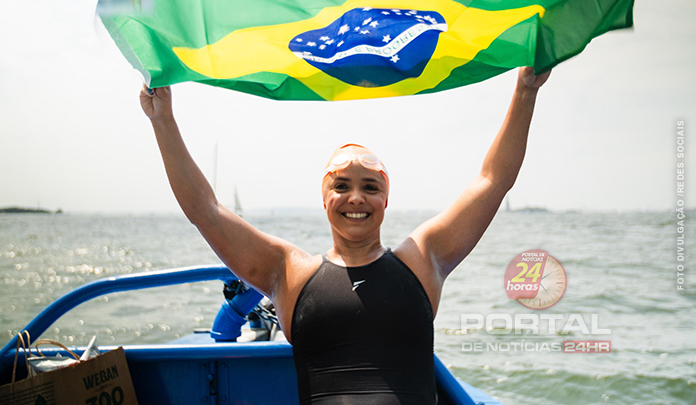 Capixaba dá a volta na Ilha de Manhattan (NY) nadando