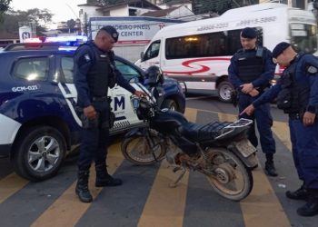 GCM recupera motocicleta com restrição de furto e roubo em Cachoeiro