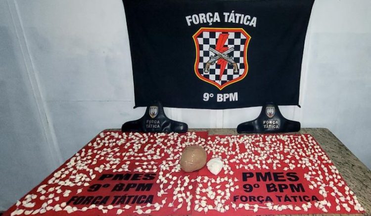 [Cachoeiro] PM apreende dois quilos de cocaína e desfalca organização criminosa em mais de R$ 100 mil