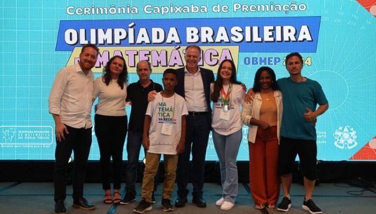 Cerimônia premia alunos capixabas medalhistas da Olimpíada Brasileira de Matemática