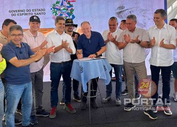 [Estado] Governo inaugura pavimentação de trecho da ES-010 e avança em grandes obras em Guriri