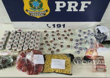 [Itapemirim] PRF apreende drogas e prende duas pessoas na BR-101