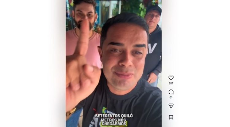 Léo Camargo participa de “Marcha pela Liberdade” com Nikolas Ferreira