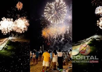 [Marataízes] Virada de Ano supera expectativas com grande público e espetáculo pirotécnico