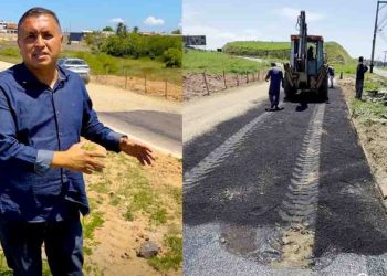 Após denúncia, trevo entre Anchieta e Meaípe é reparado pela Cesan