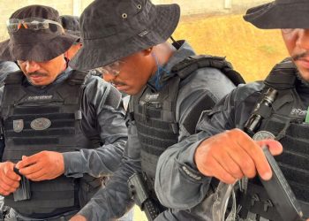 [Marataízes] Guarda Municipal faz treinamento para manutenção do porte de armas
