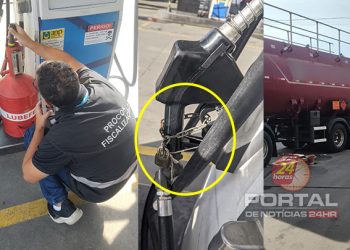 [Denúncia] Procon autua posto de combustíveis por irregularidade em bomba durante fiscalização em Cachoeiro